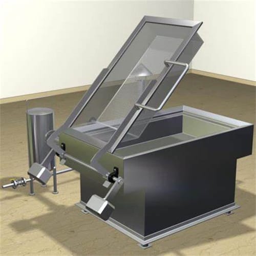 industrial batch fryer machine for food processing and frying